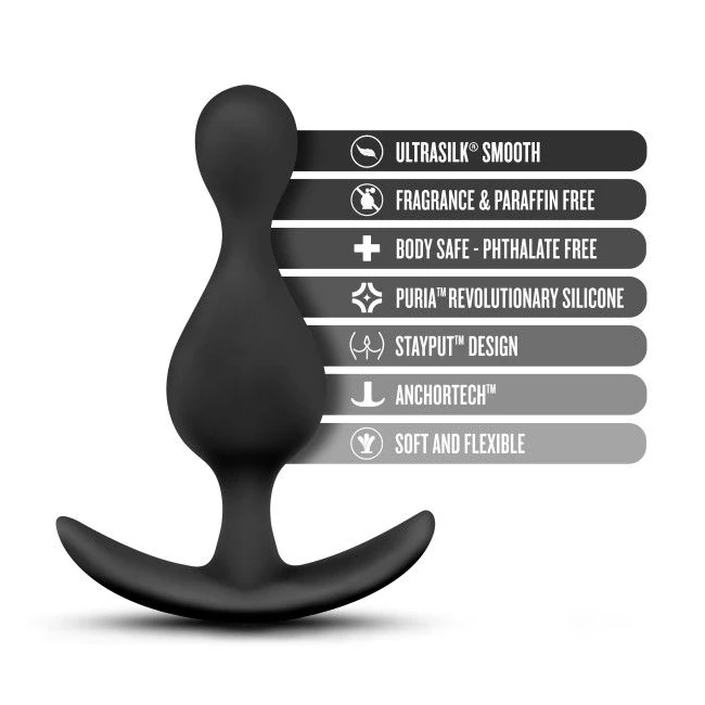 Luxe Explore Black Anal Plu - Shape & Comfort