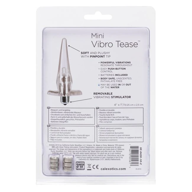 Mini Vibro Tease Clear - Introducing the Mini Vibro Tease Clear