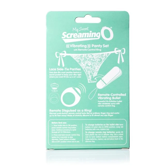 My Secret Remote Control Panty Vibe White - Additional Features