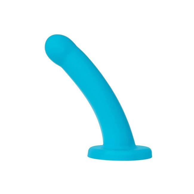 Nexus Hux Blue 7in Silicone Strap on - Shape & Texture