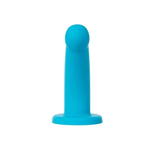 Nexus Hux Blue 7in Silicone Strap on - Material Feel