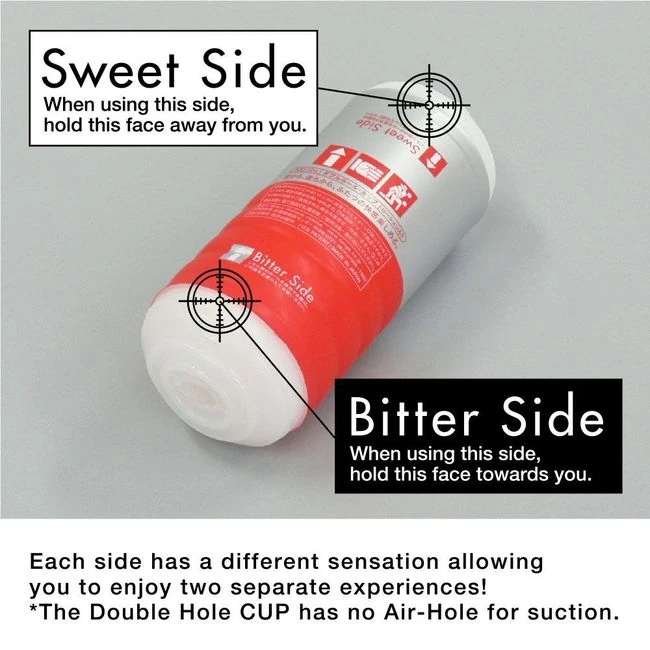 Double Hole Cup - Ultra Size - Internal Texture and Stimulation