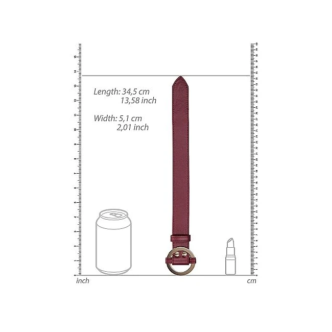 Ouch Halo Wrist & Ankle Cu Burgundy - Hardware & Fasteners