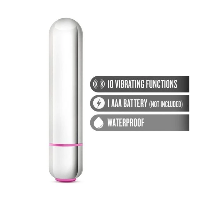 Play with Me Cutey Vibe Plu 10 Function Bullet Silver - Power & Performance