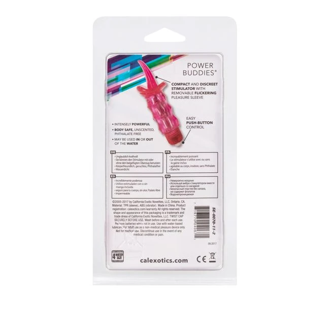 Power Buddies Red Tongue W/ - Vibration Modes