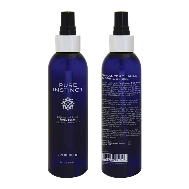 Pure Instinct Body Spray Tr Blue 6 Oz - Overview