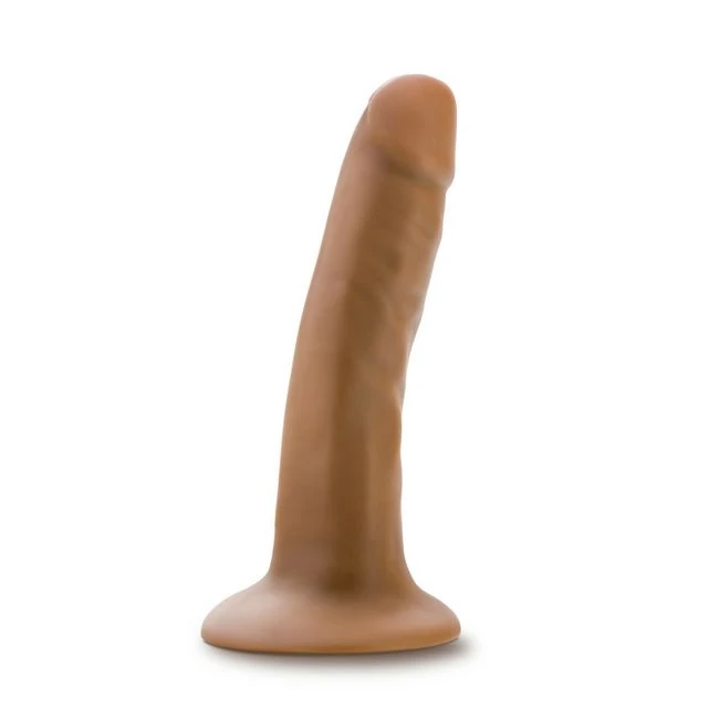 Dr Skin Silicone Dr Lucas 5in Dildo Mocha - Shape & Texture