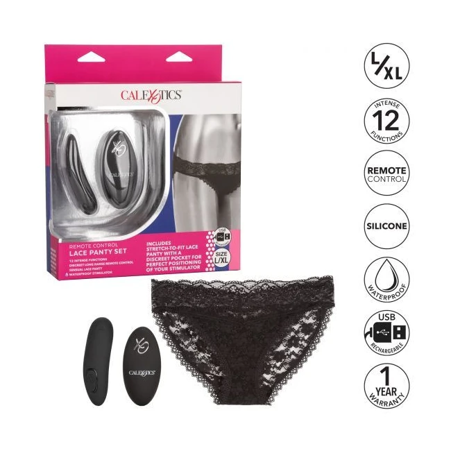Remote Control Lace Panty S L/xl - Power & Performance
