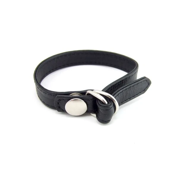 Ring Leather D Ring W/snap Release Black - Hardware & Fasteners