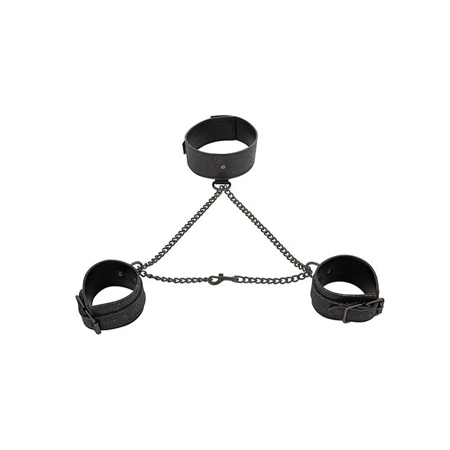Sex & Mischief Shadow Spark Collar & Cuffs Set - Build & Quality