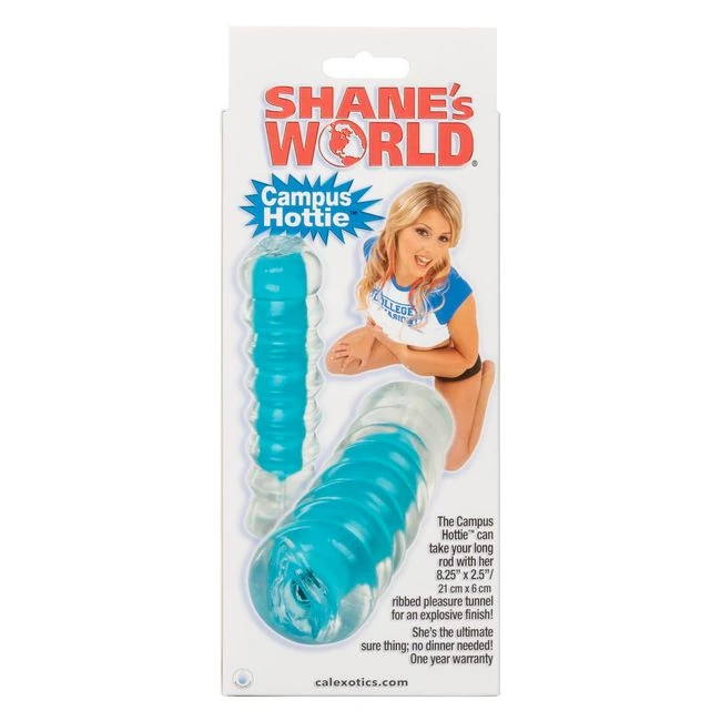 Shanes World Campus Hottie Blue - Ribbed Pleasure Tunnel