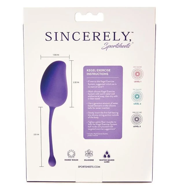Sincerely 3pk Kegel Exercis System - Design & Feel