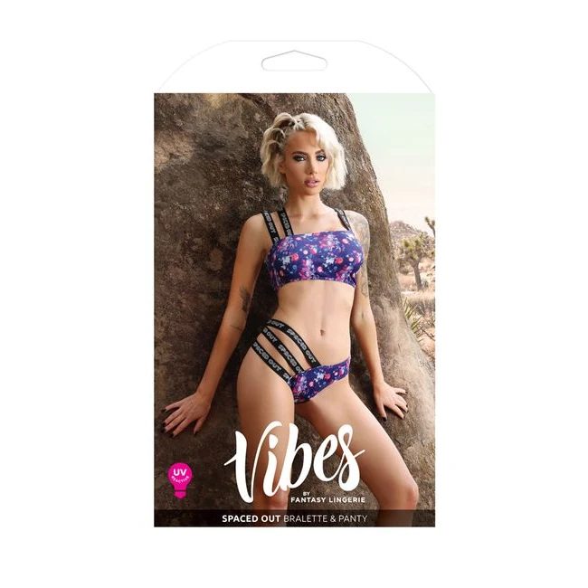 Spaced Out Bralette & Panty L/xl - Fabric & Feel