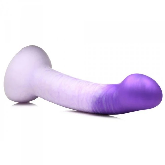Strap U G-swirl G-spot Dild Silicone Purple - Vibration & Performance