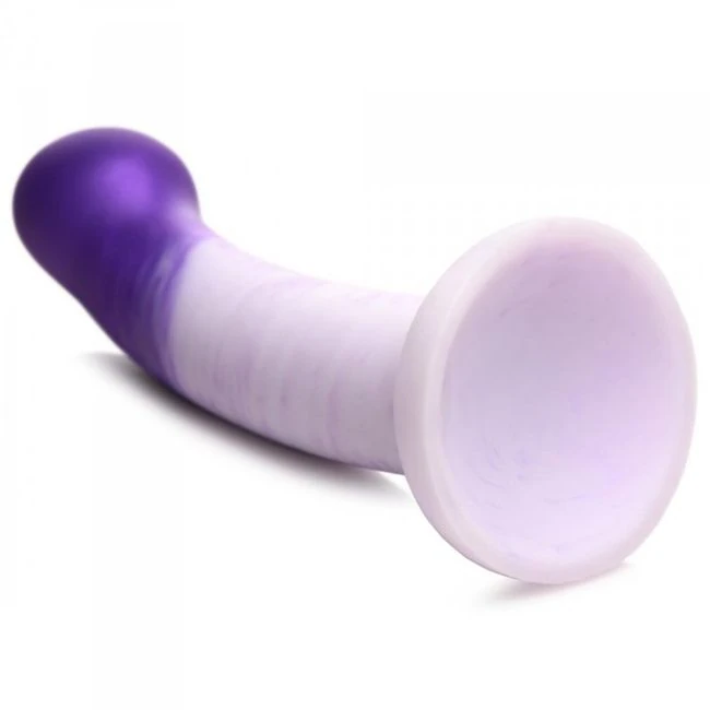 Strap U G-swirl G-spot Dild Silicone Purple - Specifications & Materials