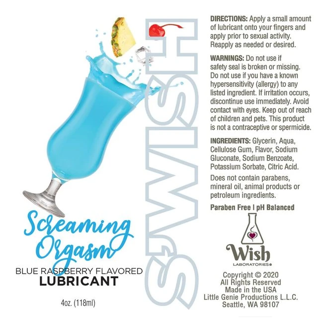 Swish Screaming Orgasm 4oz - Experience the Flavorful Glide of Swish Screaming Orgasm