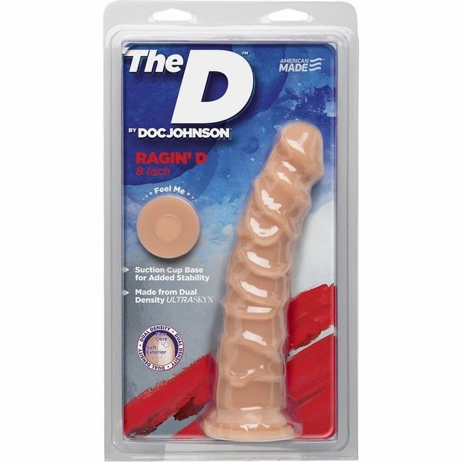 The D Ragin' D 8 Vanilla Beige Ultraskyn Dildo " - Material & Feel