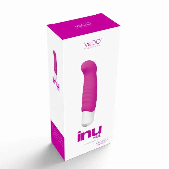 Vedo Inu Mini Vibe Hot in B Pink - Experience Targeted Pleasure with the Vedo Inu Mini Vibe