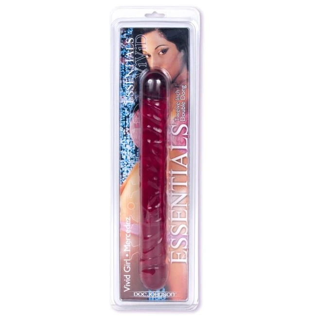 Vivid Essentials 12in Doubl Dong Cd - Shape & Texture