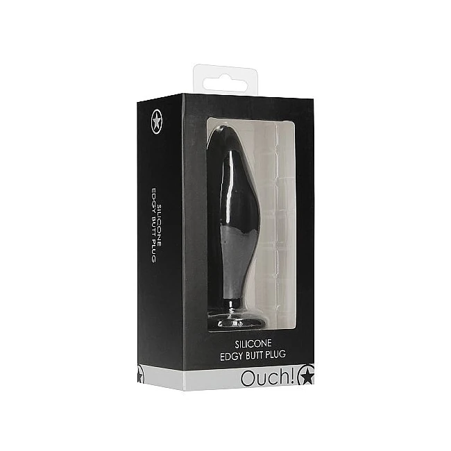 Edgy Butt Plug Black - Shape & Comfort