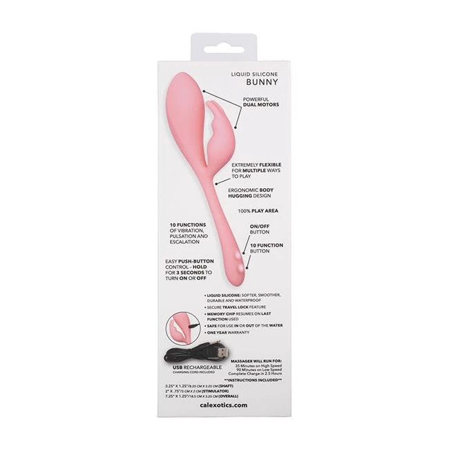 Elle Liquid Silicone Bunny - Experience Intimate Pleasure with the Elle Liquid Silicone Bunny