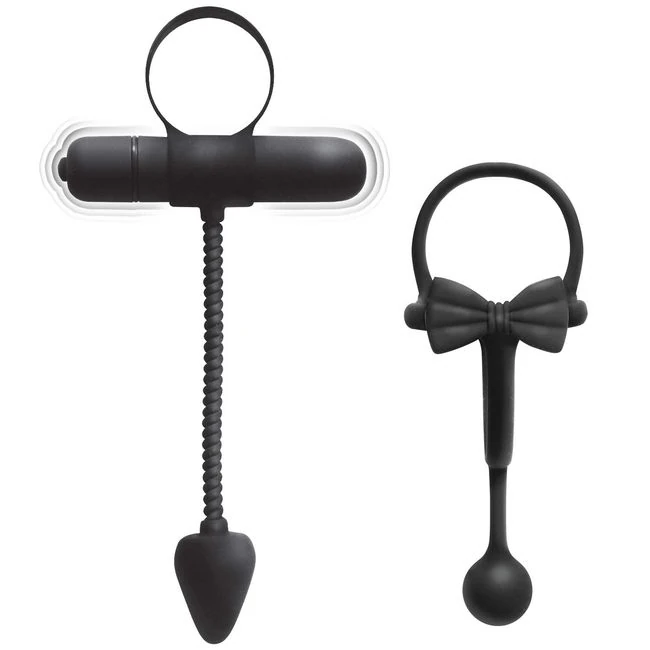 Enhancer Cockring 2pk Black - Enhancer Cockring 2pk Black by Nasstoys