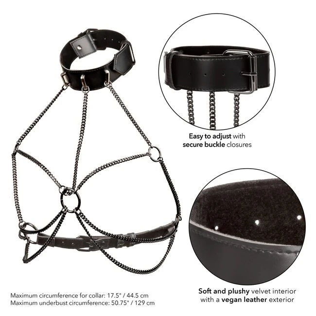 Euphoria Plus Size Multi Chain Collar Harness - Specifications