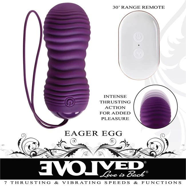 Evolved Eager Egg - Vibration Modes and Thrusting Action