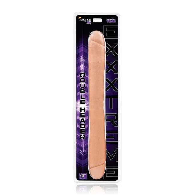 Exxtreme Double Dong 23in Fles - Material Feel