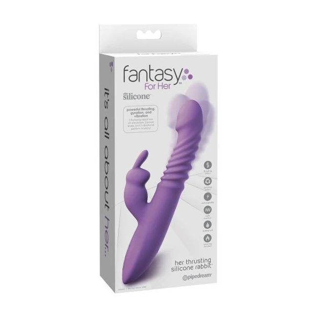 Fantasy for Her Her Thrusting Silicone Rabbit - Vibration Modes