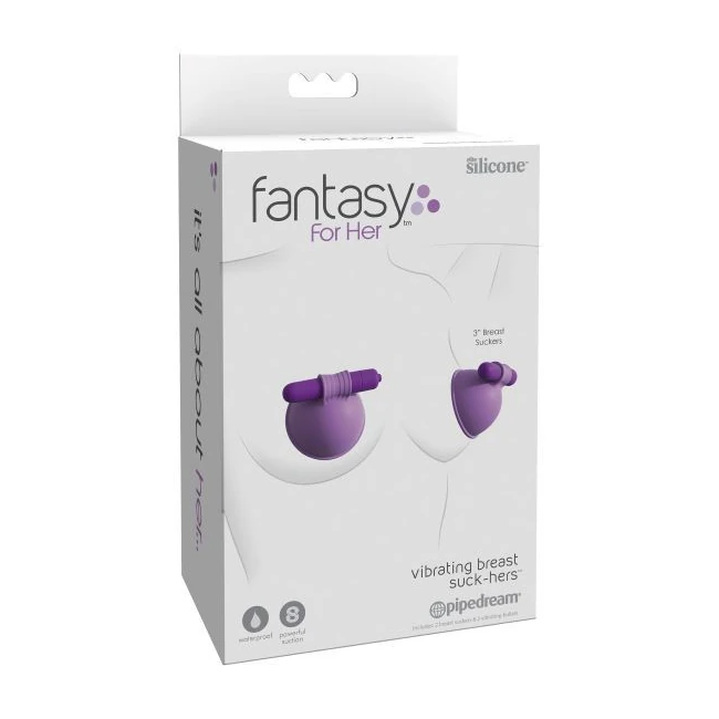 Fantasy for Her Vibrating Breast Suck- Hers - Experience Intimate Pleasure with the Fantasy for Her Vibrating Breast Suck-Hers