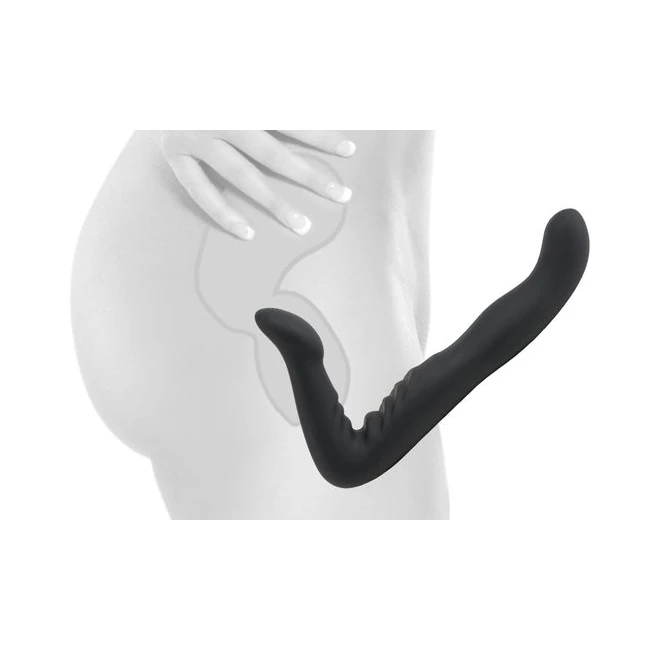 Fetish Fantasy Elite 8in Strapless Strap on Black - Material Feel & Safety