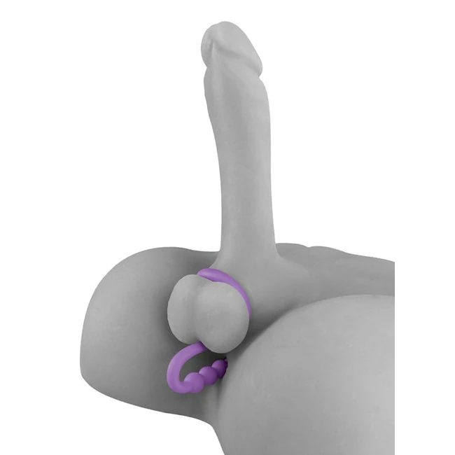 Fetish Fantasy Elite Ball Cinch W/anal Bead Purple - Performance Enhancer & Stimulation