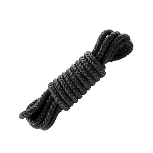 Fetish Fantasy Mini Silk Rope Black - Hardware & Fasteners
