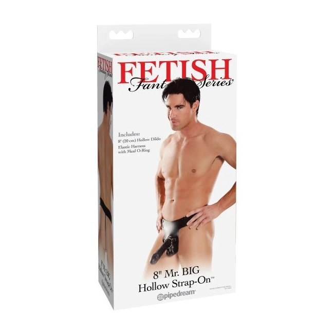 Fetish Fantasy Mr Big Hollow 8in Strap on Black - Material Feel & Construction