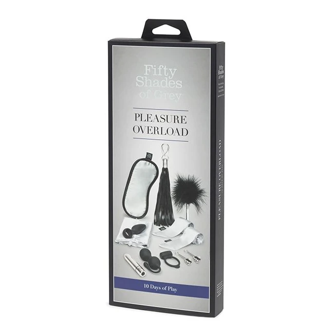 Fifty Shades of Grey Pleasure Overload 10 Days of Play Gift Set Black - Overview