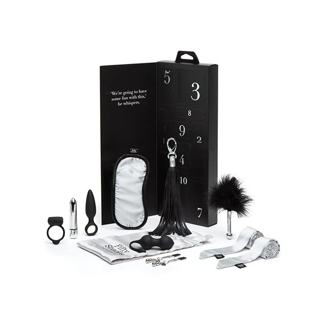 Fifty Shades of Grey Pleasure Overload 10 Days of Play Gift Set Black - Unboxing the Mystery