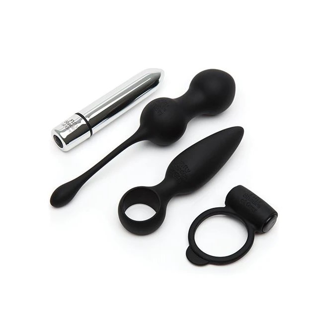 Fifty Shades of Grey Pleasure Overload 10 Days of Play Gift Set Black - Contents of the Set