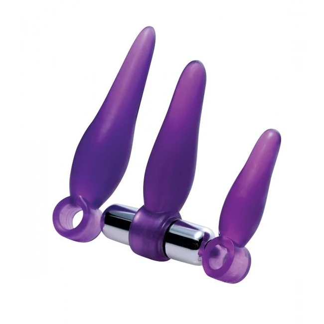 Frisky 3pc Vibrating Finger Rimmer Set - Experience Intimate Satisfaction with the Frisky 3pc Vibrating Finger Rimmer Set