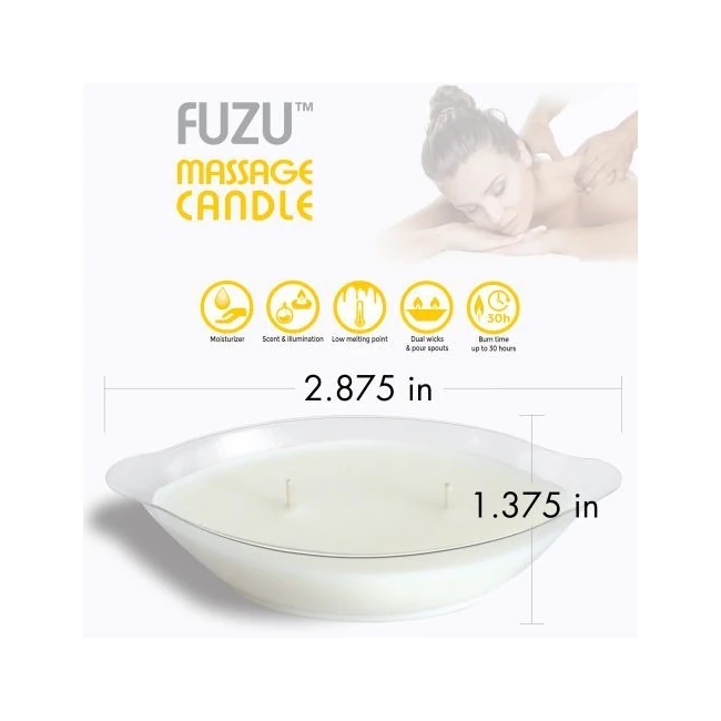 Fuzu Massage Candle Fiji Dates & Lemon Peel 4 Oz - Ingredients & Composition