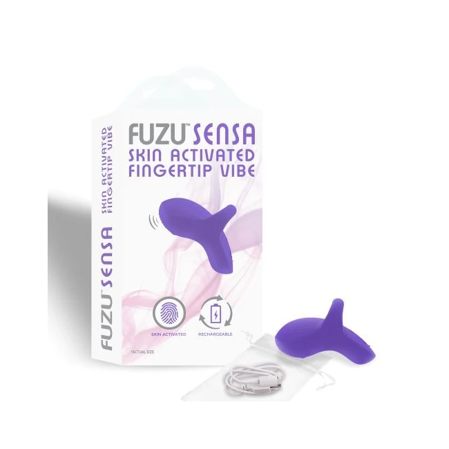 Fuzu Sensa Skin Activated Fingertip Vibe Purple - Vibration Modes