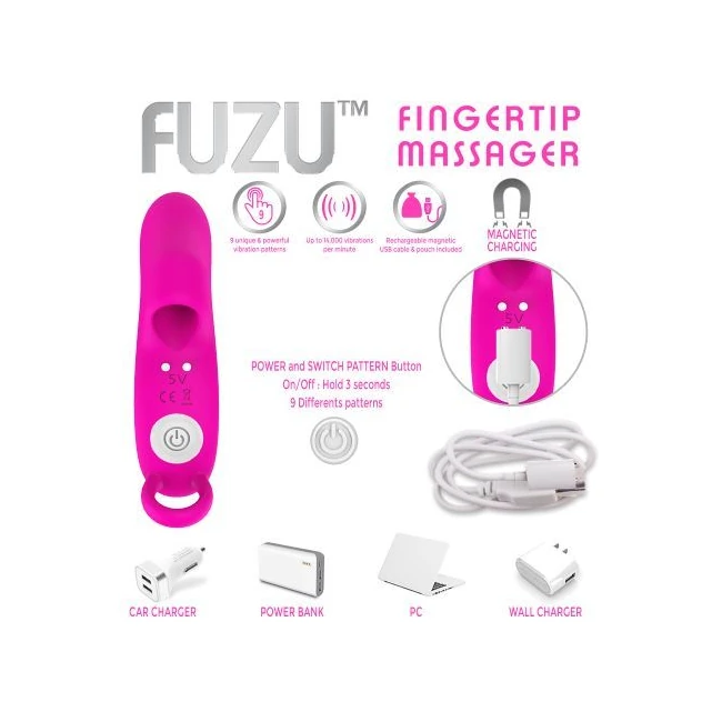 Fuzu Vibrating Rechargeable Fingertip Massager Pink - What Is the Fuzu Vibrating Rechargeable Fingertip Massager Pink?