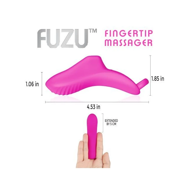 Fuzu Vibrating Rechargeable Fingertip Massager Pink - How It Feels