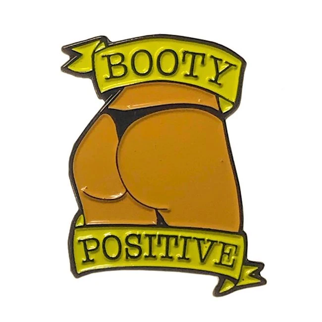 Geeky & Kinky Booty Positive Caramel Medium Pin - Overview