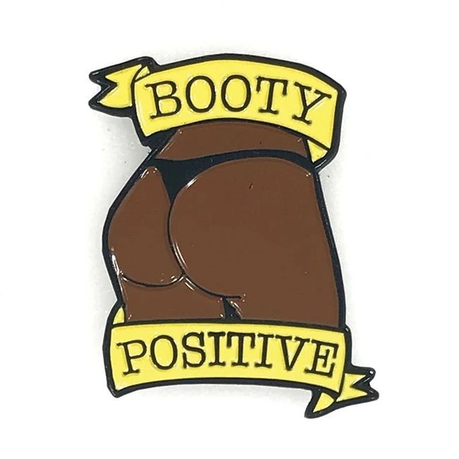 Geeky & Kinky Booty Positive Caramel Medium Pin - Key Details