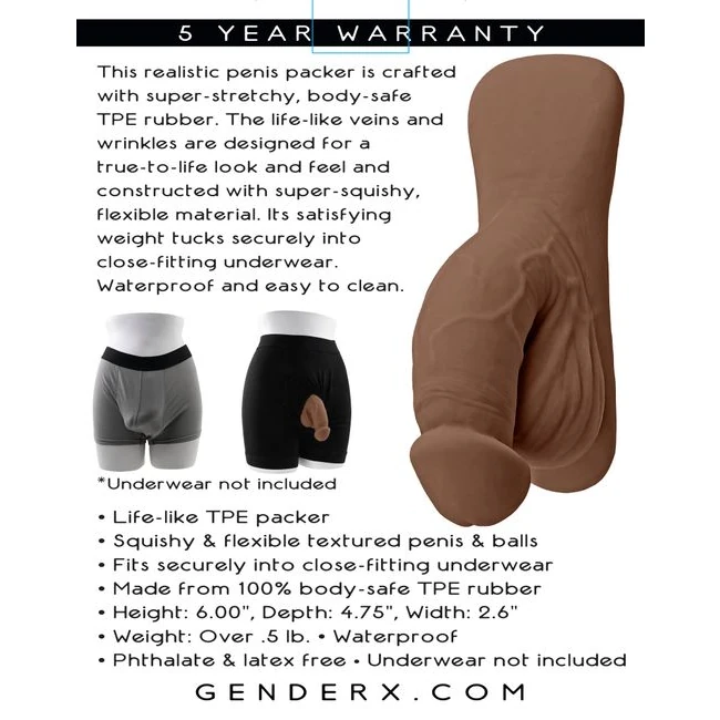 Gender X Packer Dark - Size & Fit