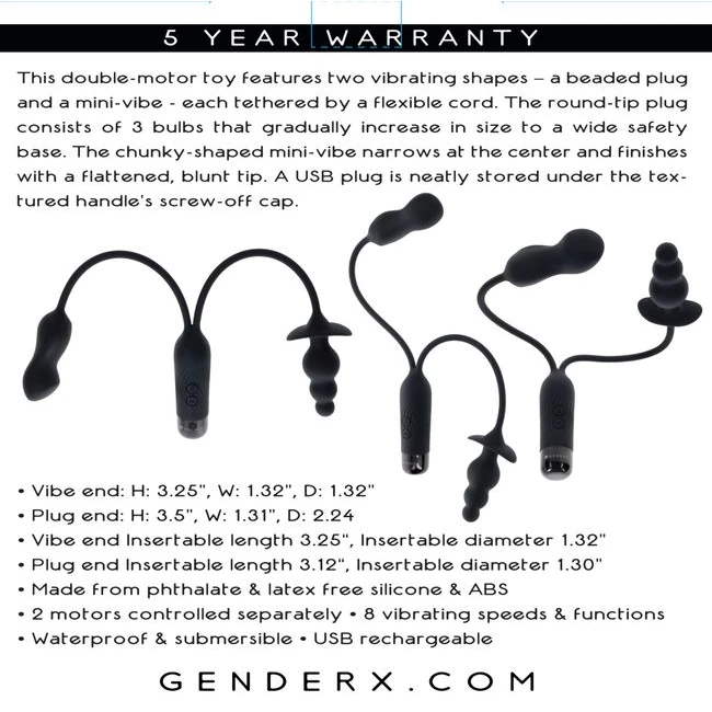Gender X Double My Pleasure - Vibration Modes