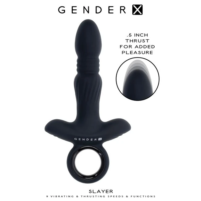 Gender X Slayer - Gender X Slayer Black Vibrator by Evolved Novelties
