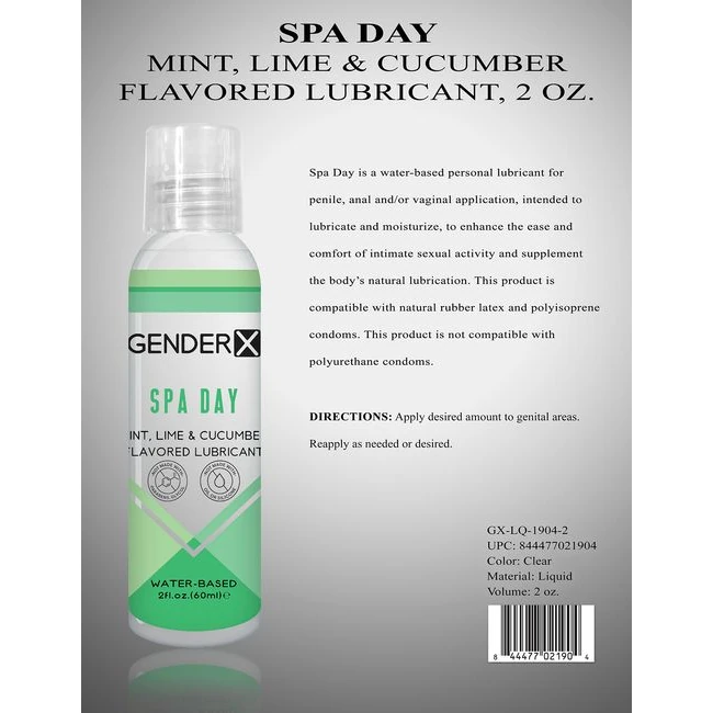 Gender X Spa Day Flavored Lube - Flavor Variations