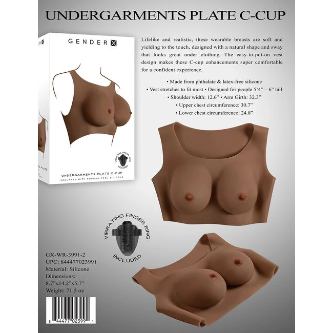 Gender X Undergarments C-cup Dark - Design Details
